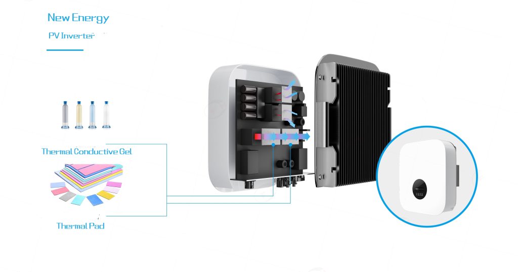 Thermal Management Solutions for PV Inverters: The Strategic Application of Thermal Pads and Thermal Gel