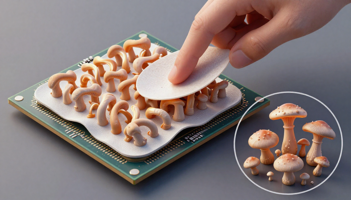 gecko-inspired dry adhesive thermal pad