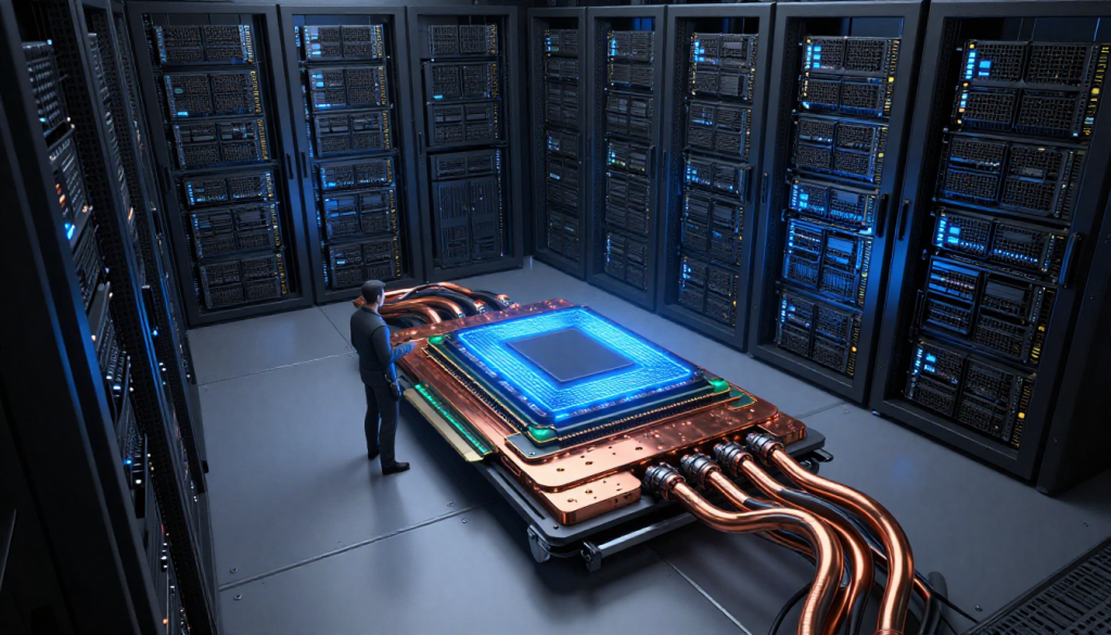 thermal interface for Nvidia H100 or B200 SXM GPU module