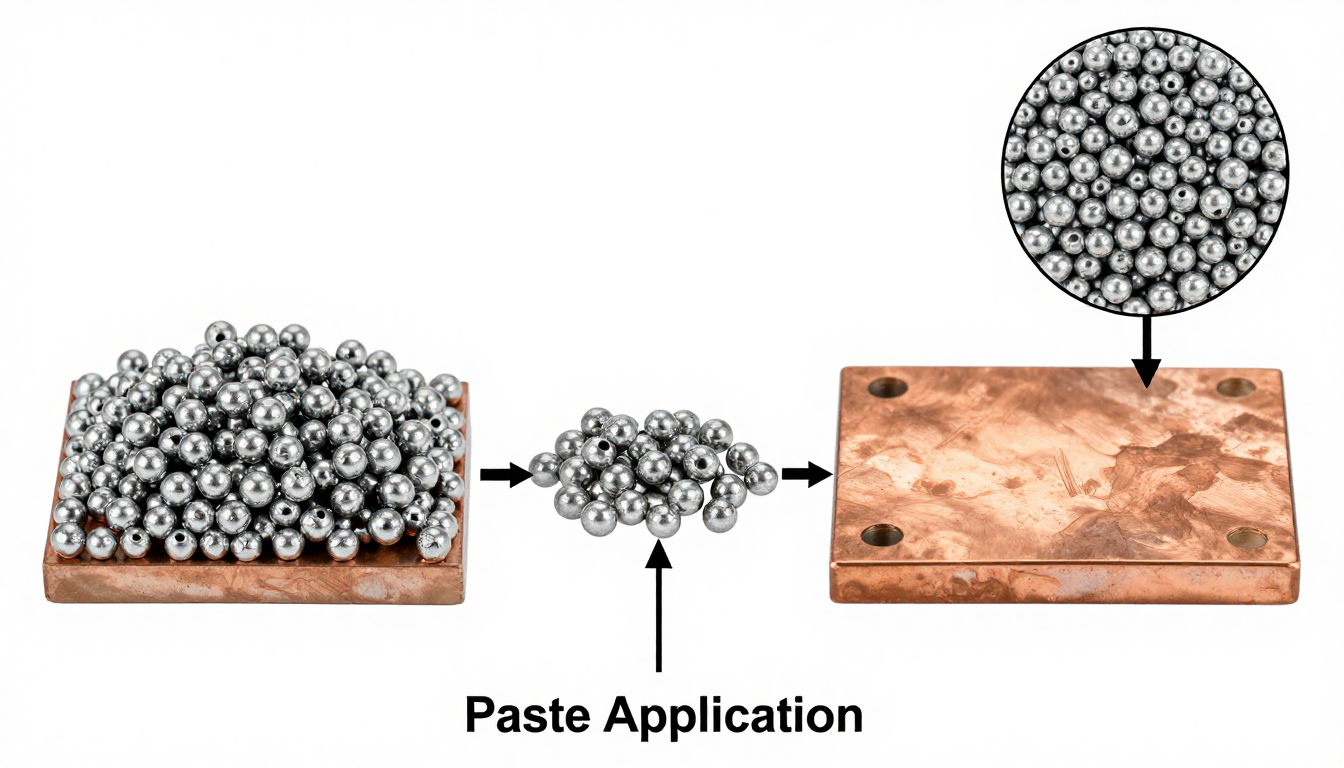 sintered silver thermal interface material