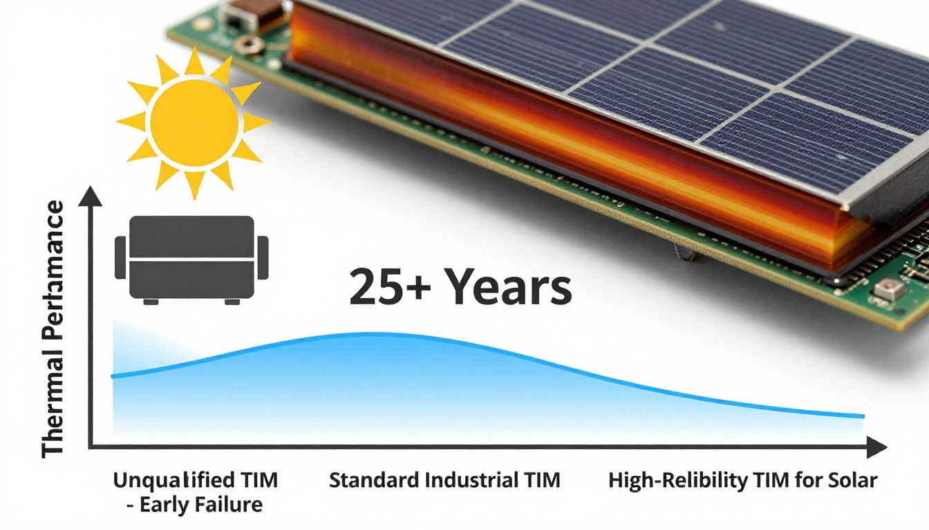 thermal interface material for outdoor IGBT module heatsink