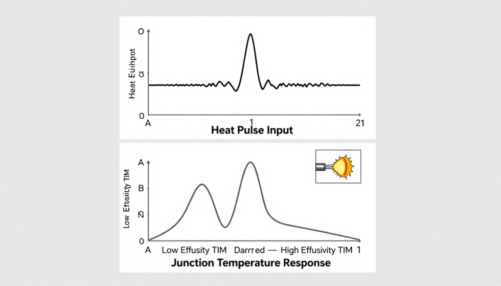 thermal effusivity of interface materials