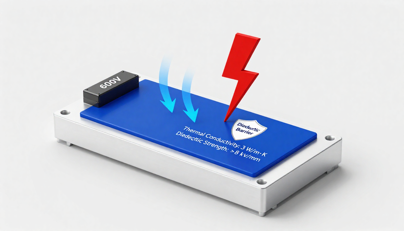 high dielectric strength thermal pad for 1000V+ applications
