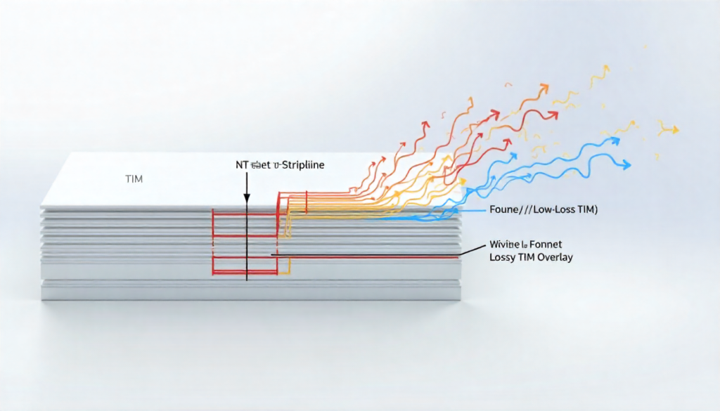 TIM dielectric loss tangent at GHz frequencies