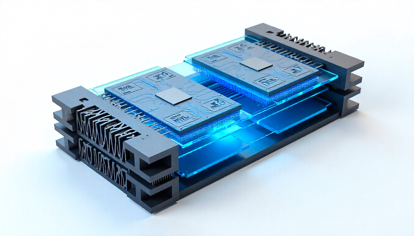 low thermal resistance interface for fast switching devices