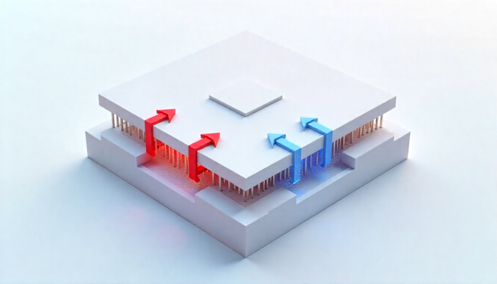 microfluidic cooling integrated thermal interface