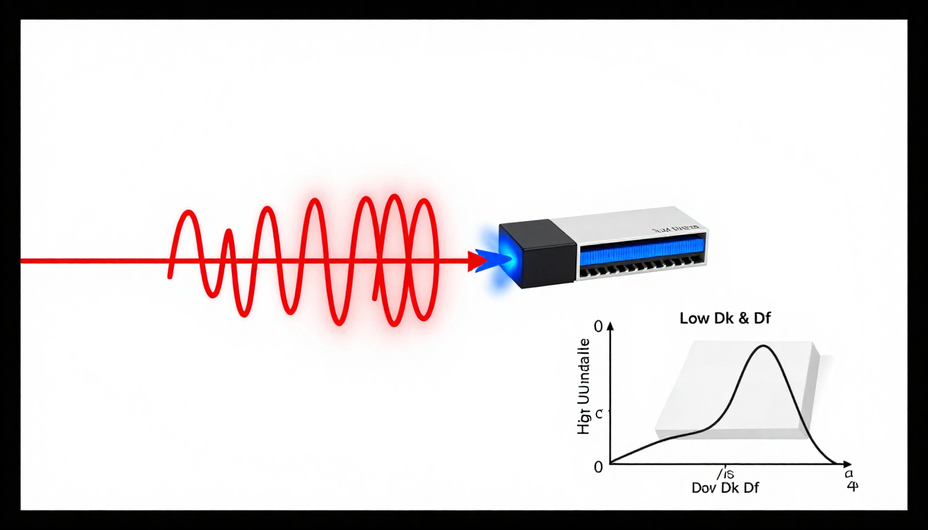 low Dk Df thermal interface material RF
