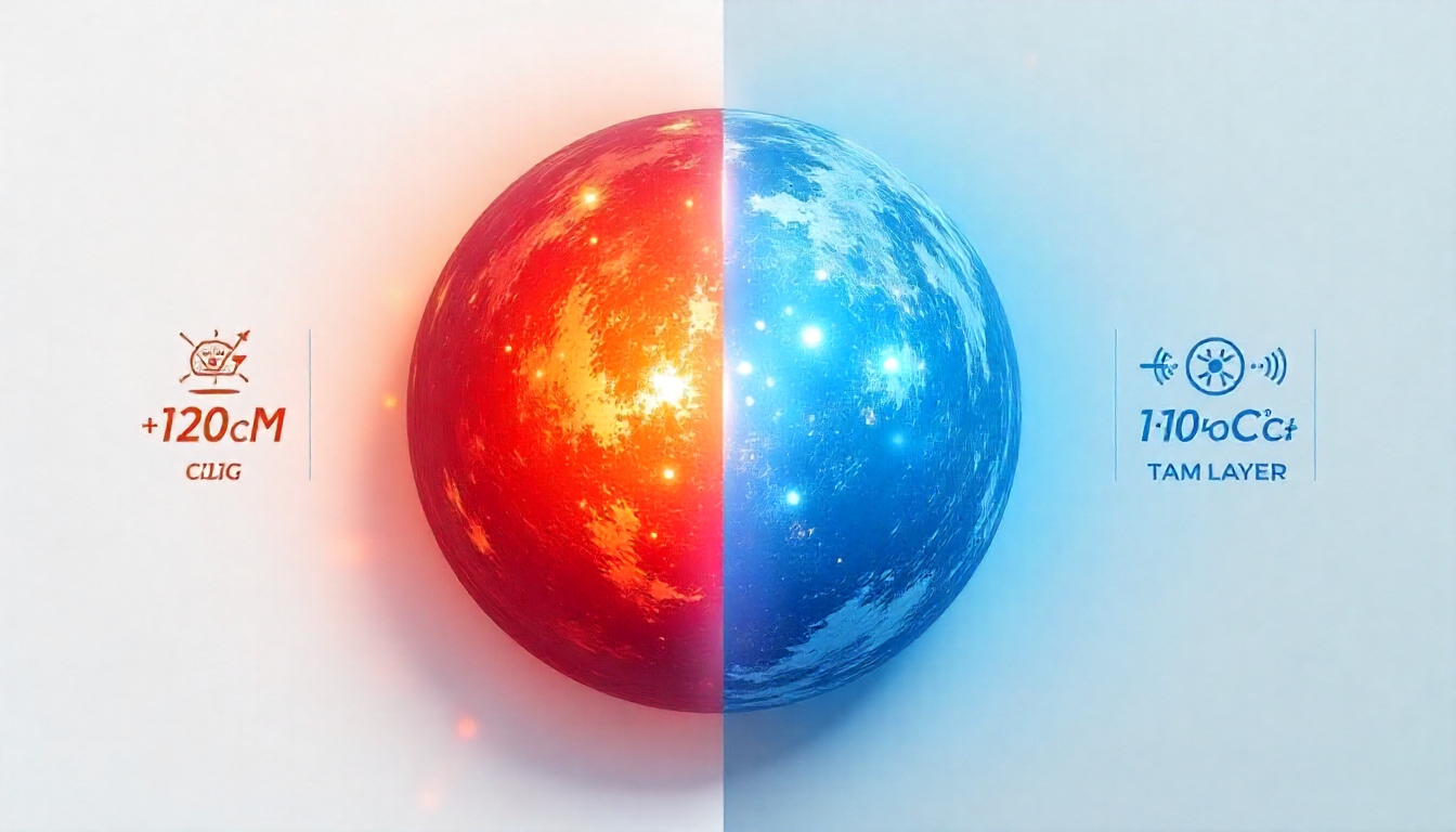 radiation effects on polymer-based thermal interface materials in GEO